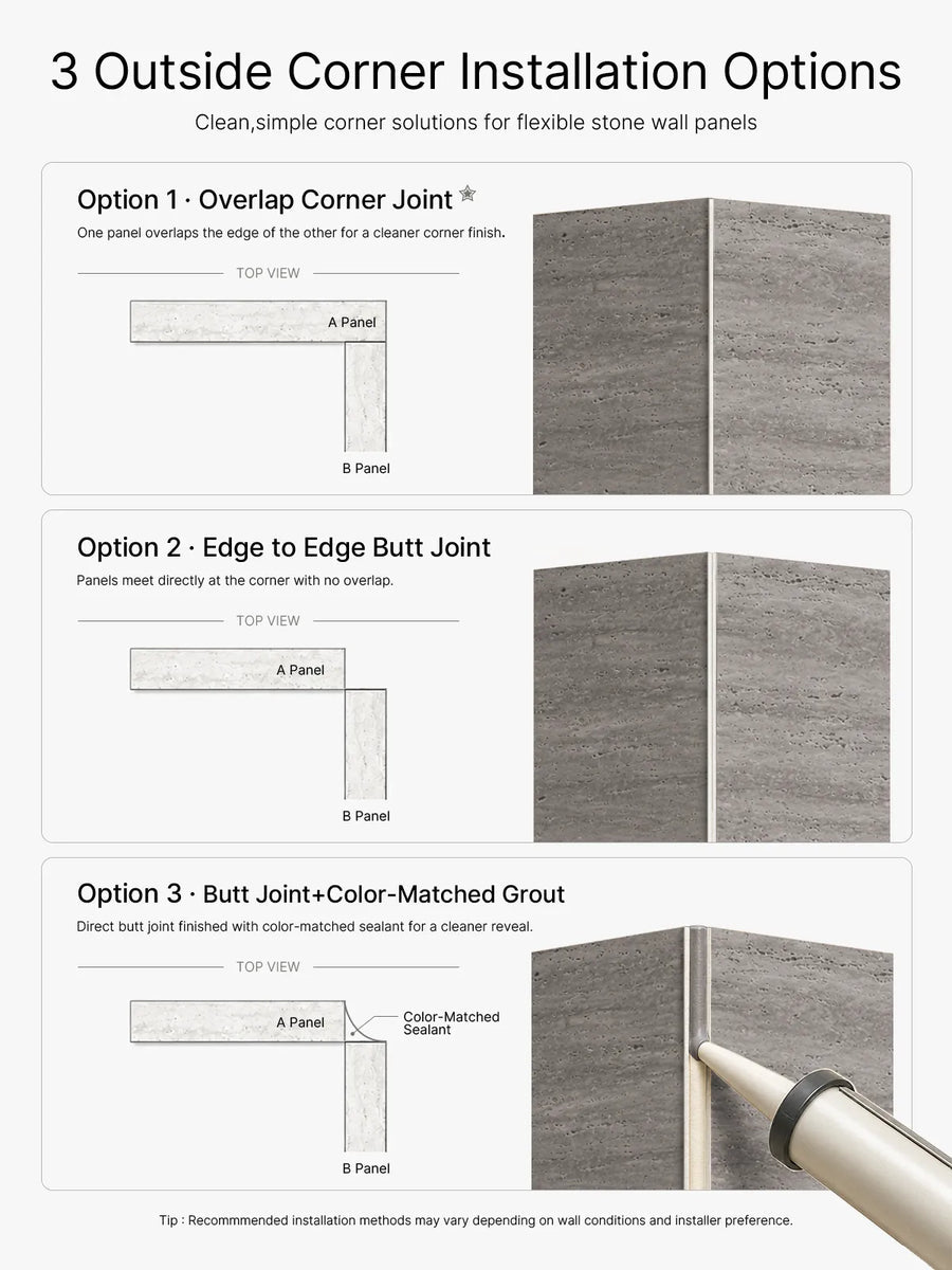 Travertine Texture Stone Wall Panels