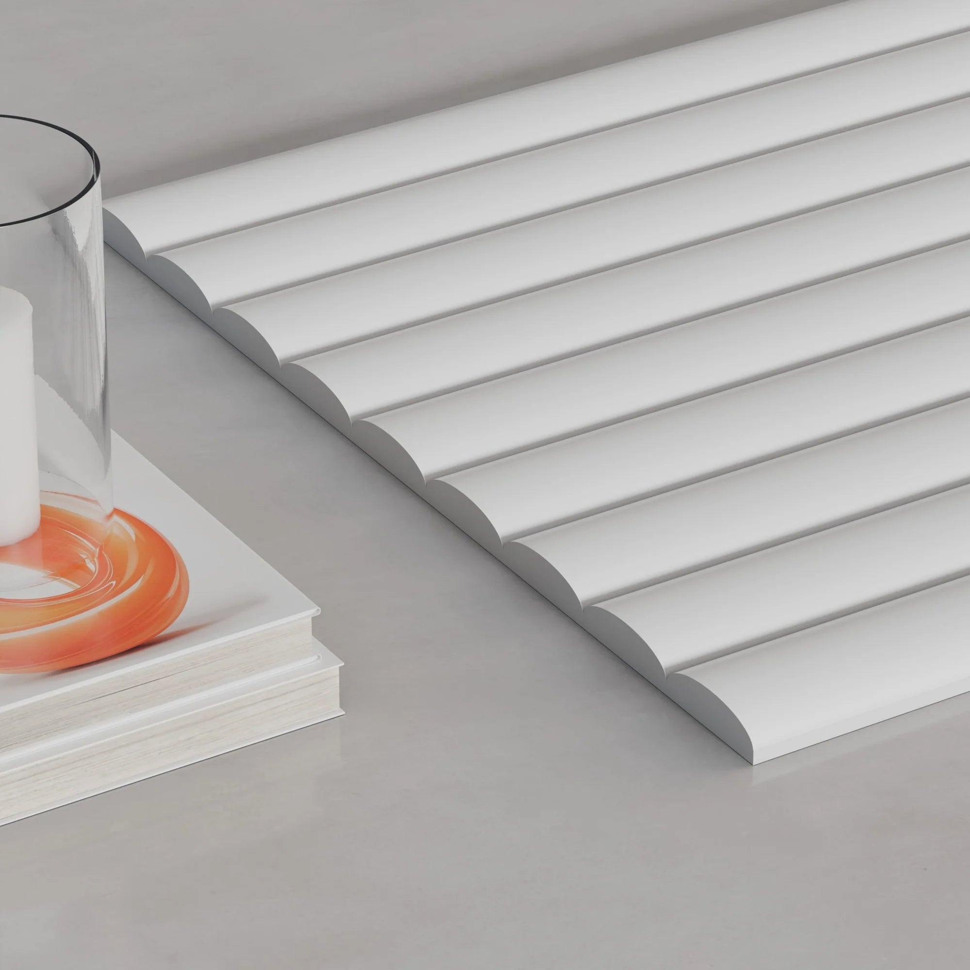 Ridge Paint-Ready Fluted Wall Panels (4 Panels)