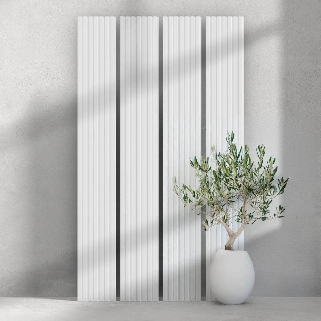 Ridge Paint-Ready Fluted Wall Panels (4 Panels)