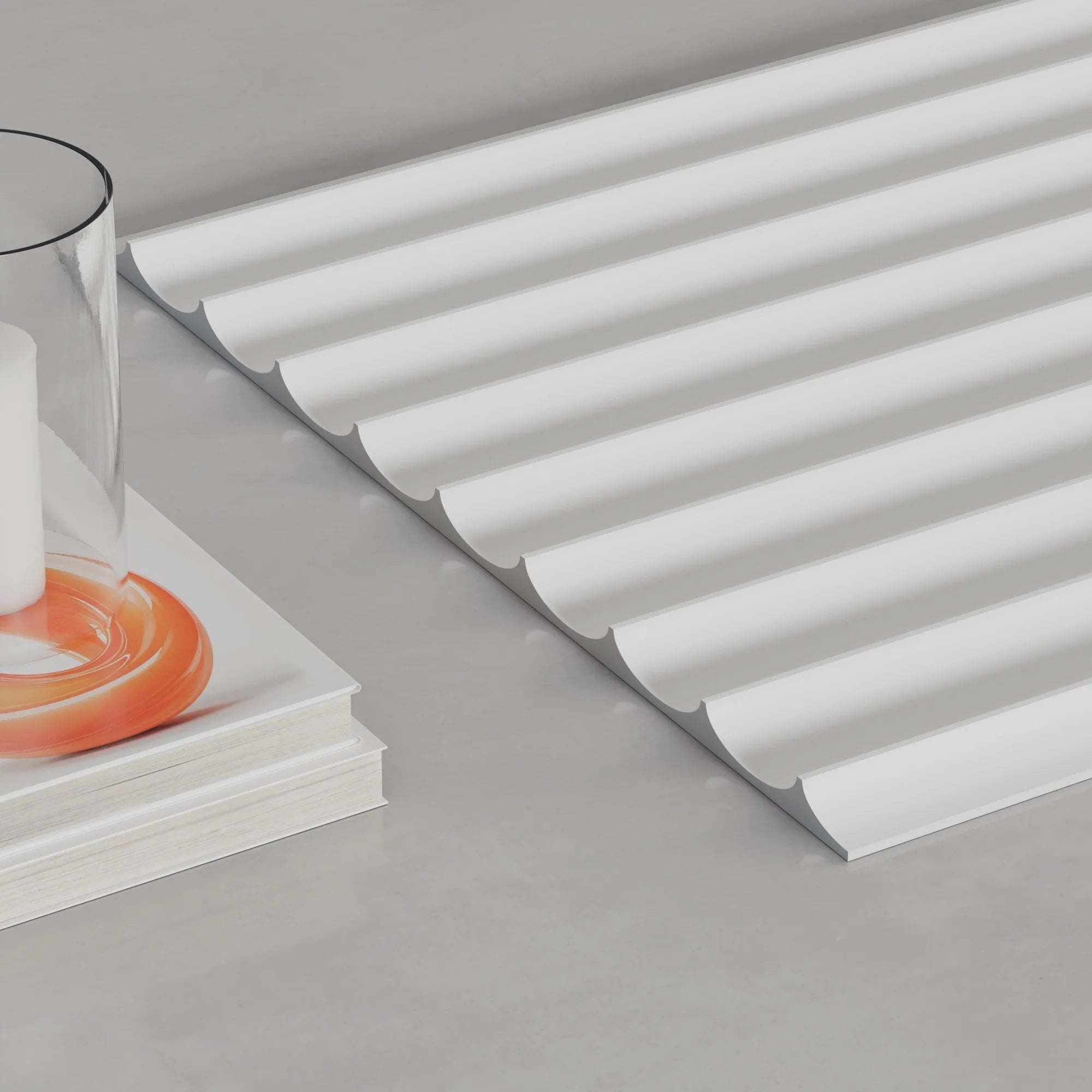Ridge Paint-Ready Fluted Wall Panels (4 Panels)