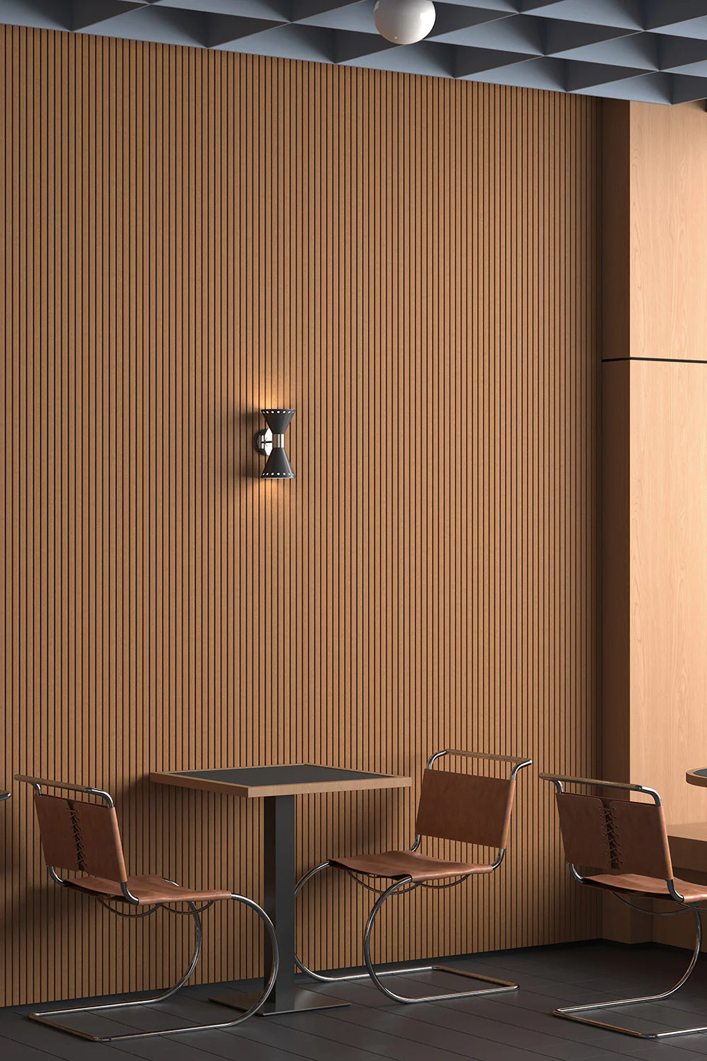 Bevel Slat Tambour Wall Panels- 3/4″