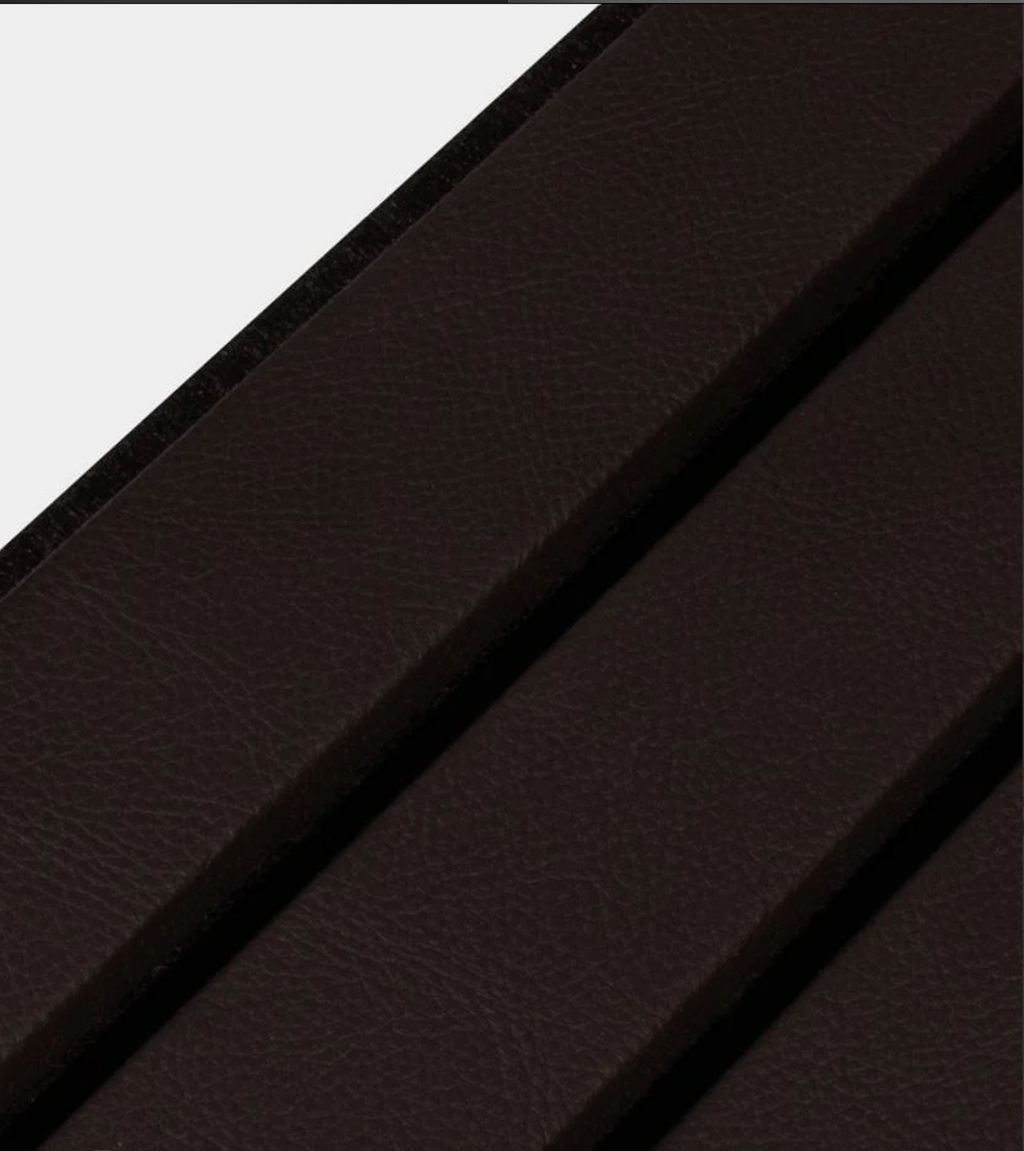 Slatpanel Luxe Leather Wide Slat Wood Wall Panel