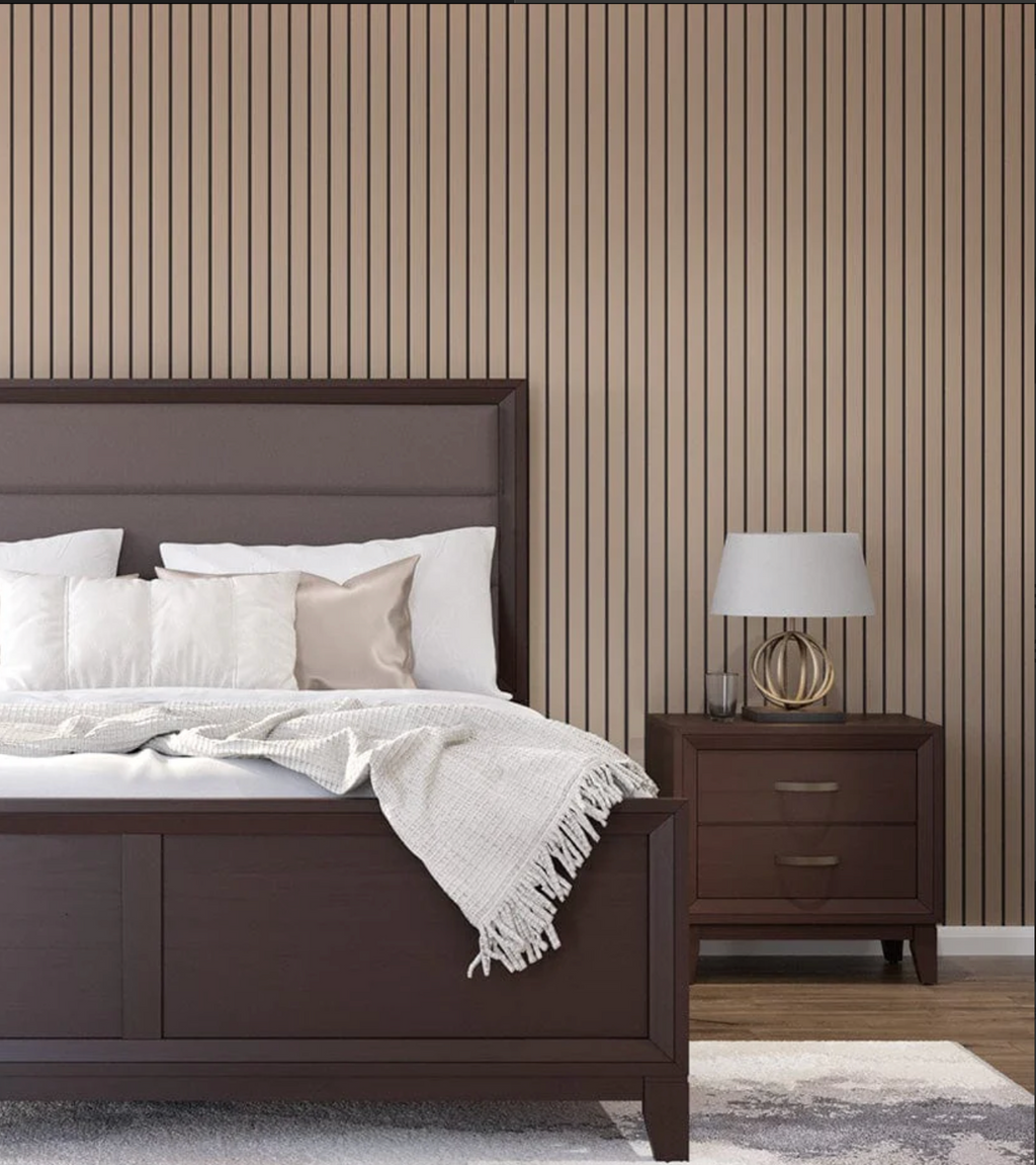 Slatpanel Luxe Leather Wide Slat Wood Wall Panel