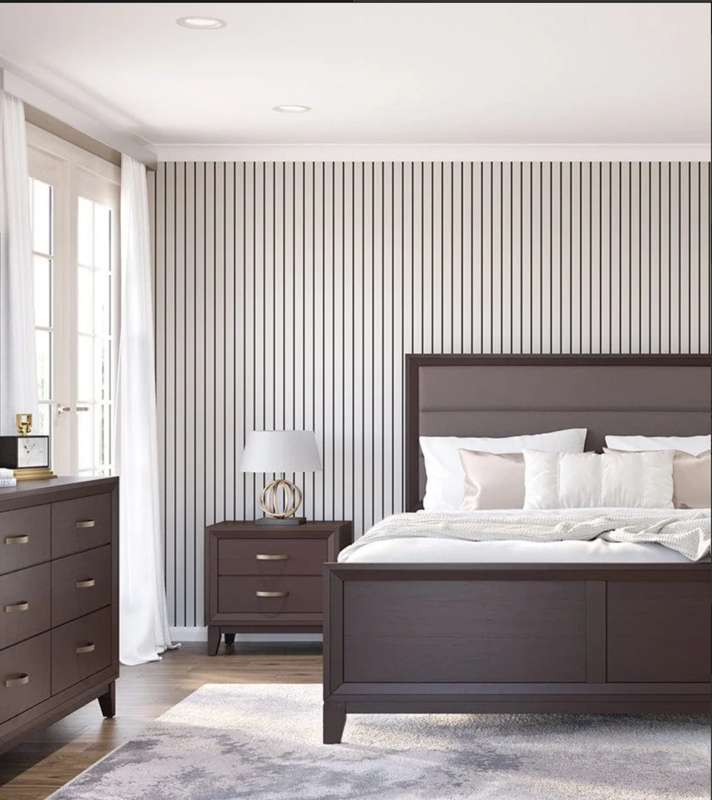 Slatpanel Luxe Leather Wide Slat Wood Wall Panel