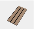 Slatpanel Luxe Leather Acoustic Wide Slat Wall Panel Samples