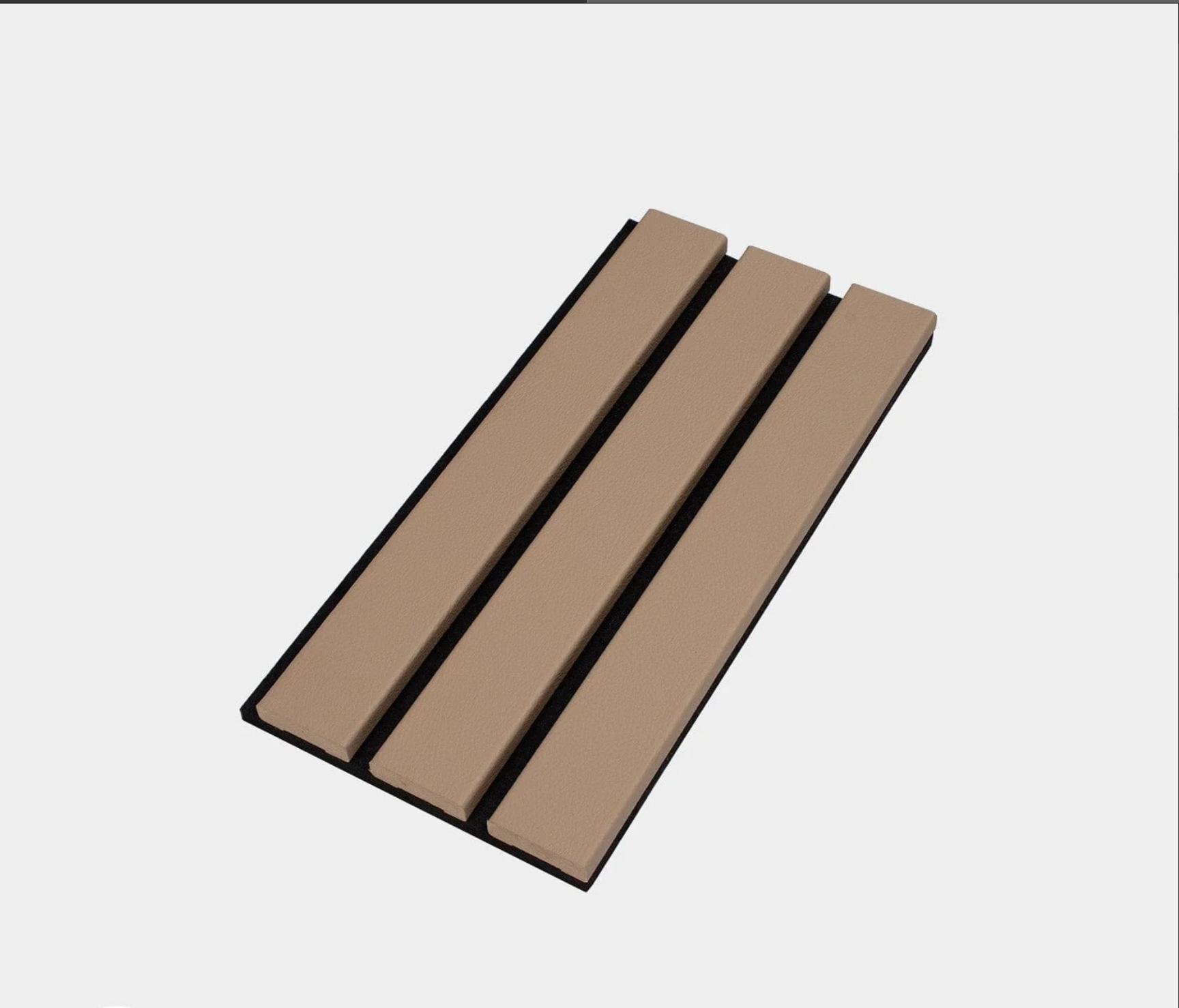 Slatpanel Luxe Leather Acoustic Wide Slat Wall Panel Samples