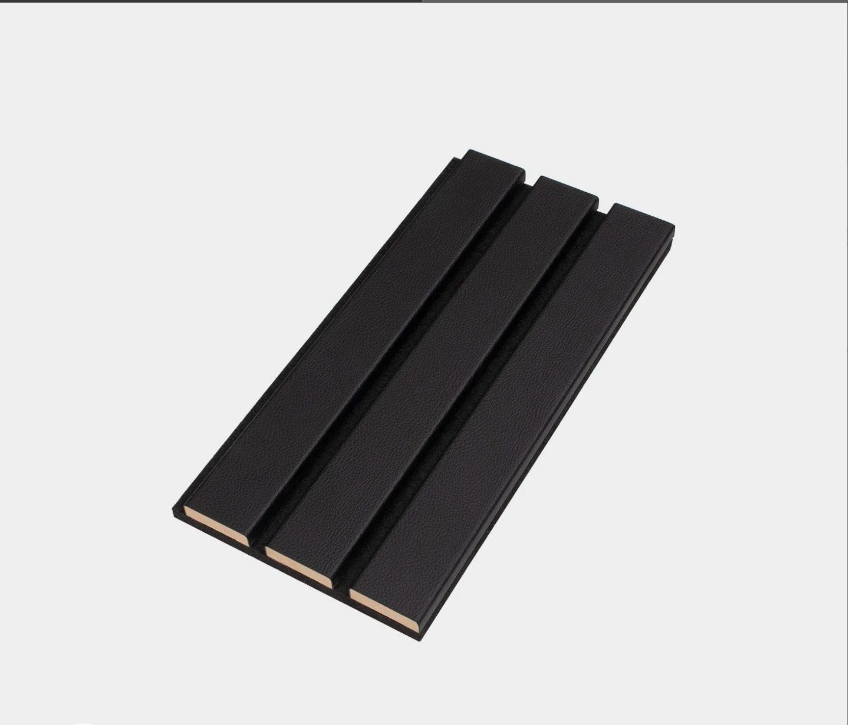 Slatpanel Luxe Leather Acoustic Wide Slat Wall Panel Samples