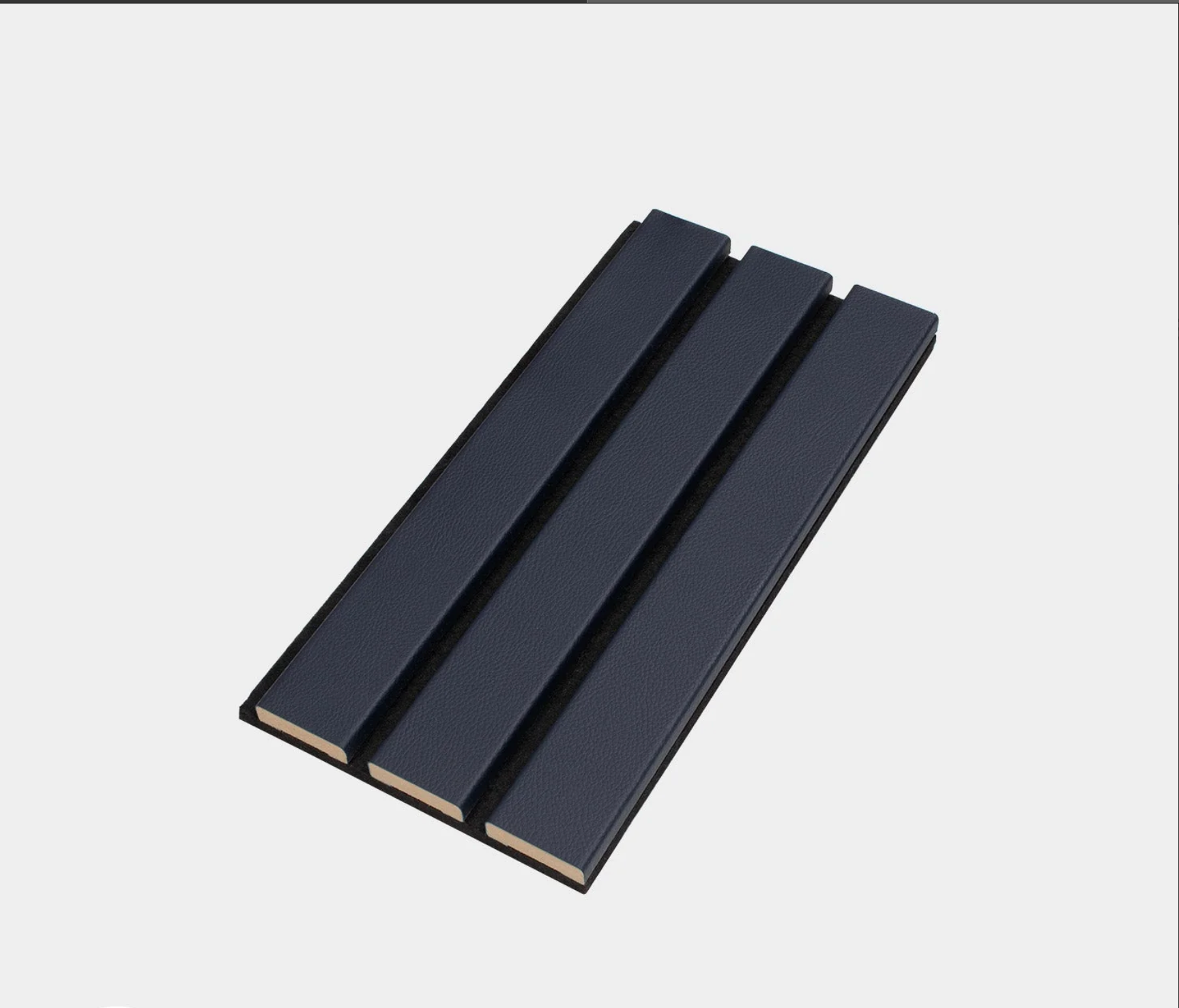 Slatpanel Luxe Leather Acoustic Wide Slat Wall Panel Samples