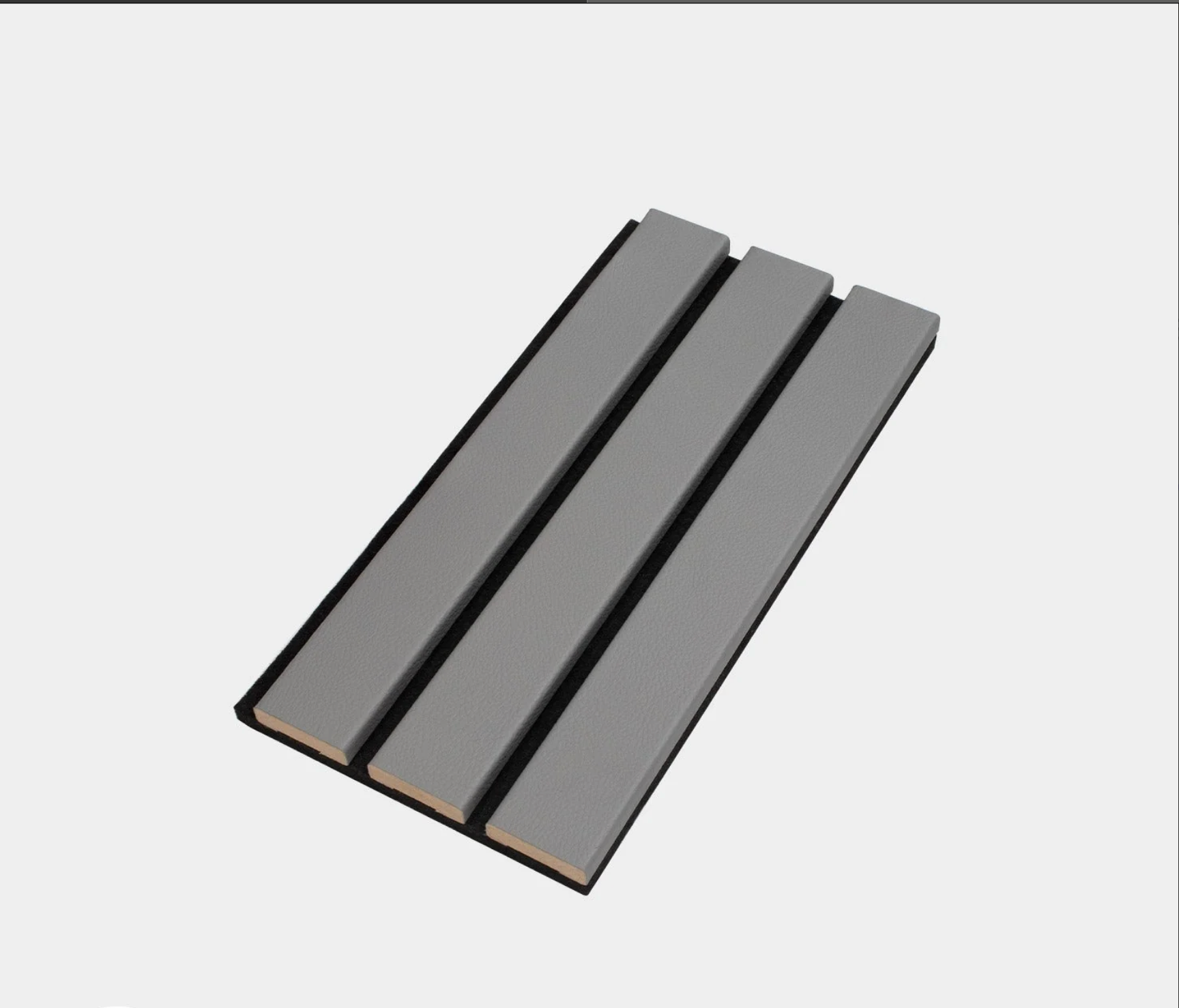 Slatpanel Luxe Leather Acoustic Wide Slat Wall Panel Samples