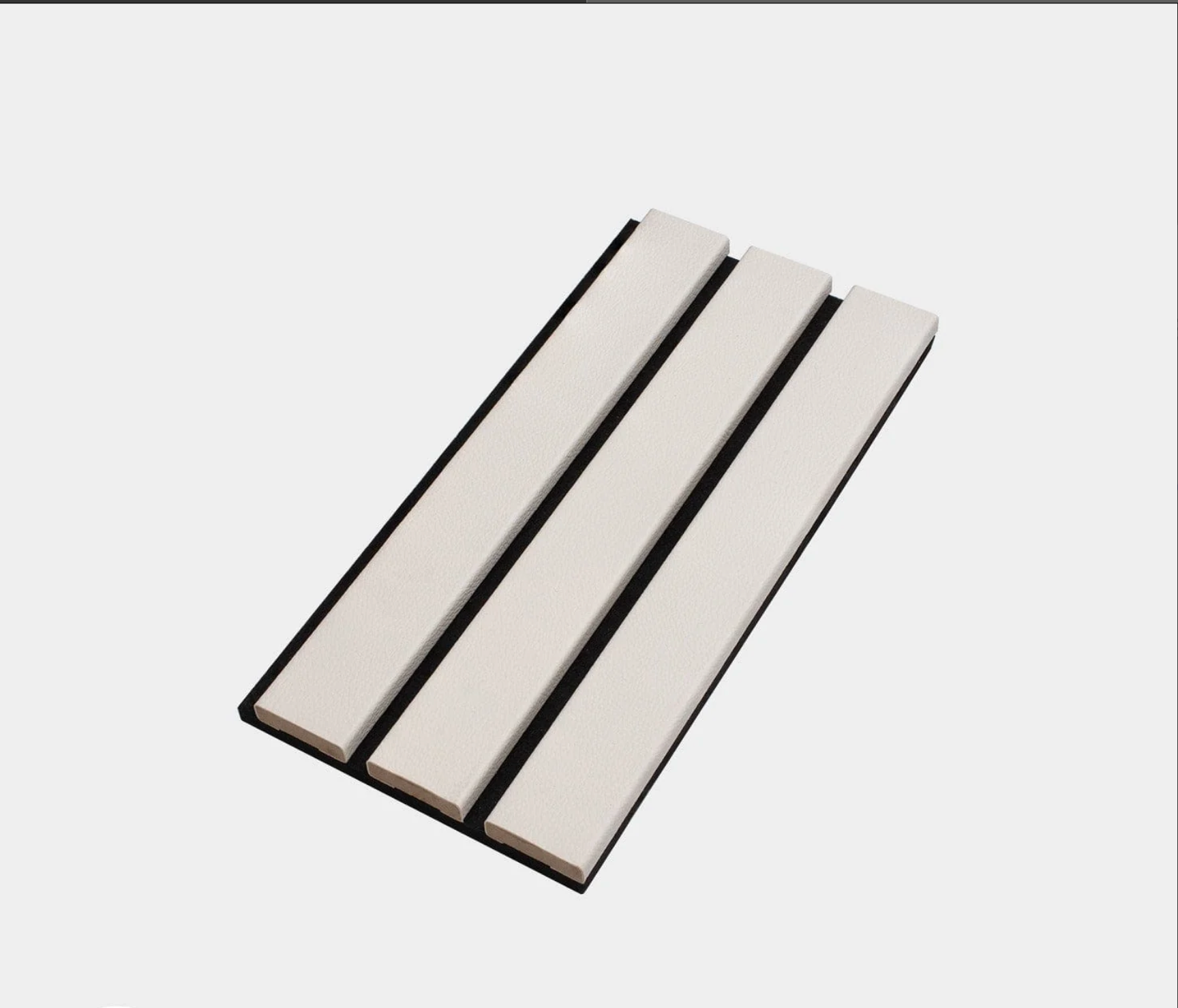 Slatpanel Luxe Leather Acoustic Wide Slat Wall Panel Samples