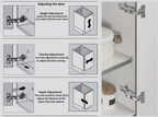 Ø35 165° Corner Soft-Close Clip-On Hinge 1-3/8″ with 3D Cam Plate