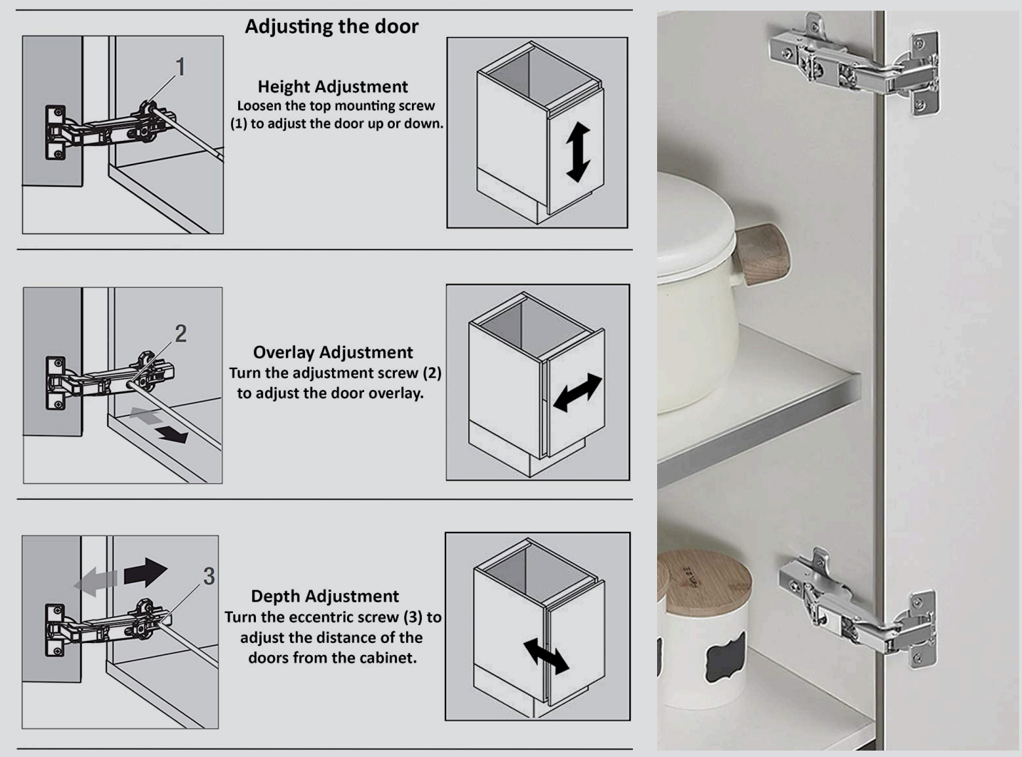 Ø35 165° Corner Soft-Close Clip-On Hinge 1-3/8″ with 3D Cam Plate