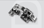 Ø35 135° Corner Clip-On Hinge 1-3/8″ (Non-Soft-Close) with Adjustable Plate & Screws