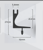 GOLA “H” Aluminum Profile System – 10′ Length