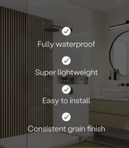 Slatpanel Hydro White Waterproof Wall Panels