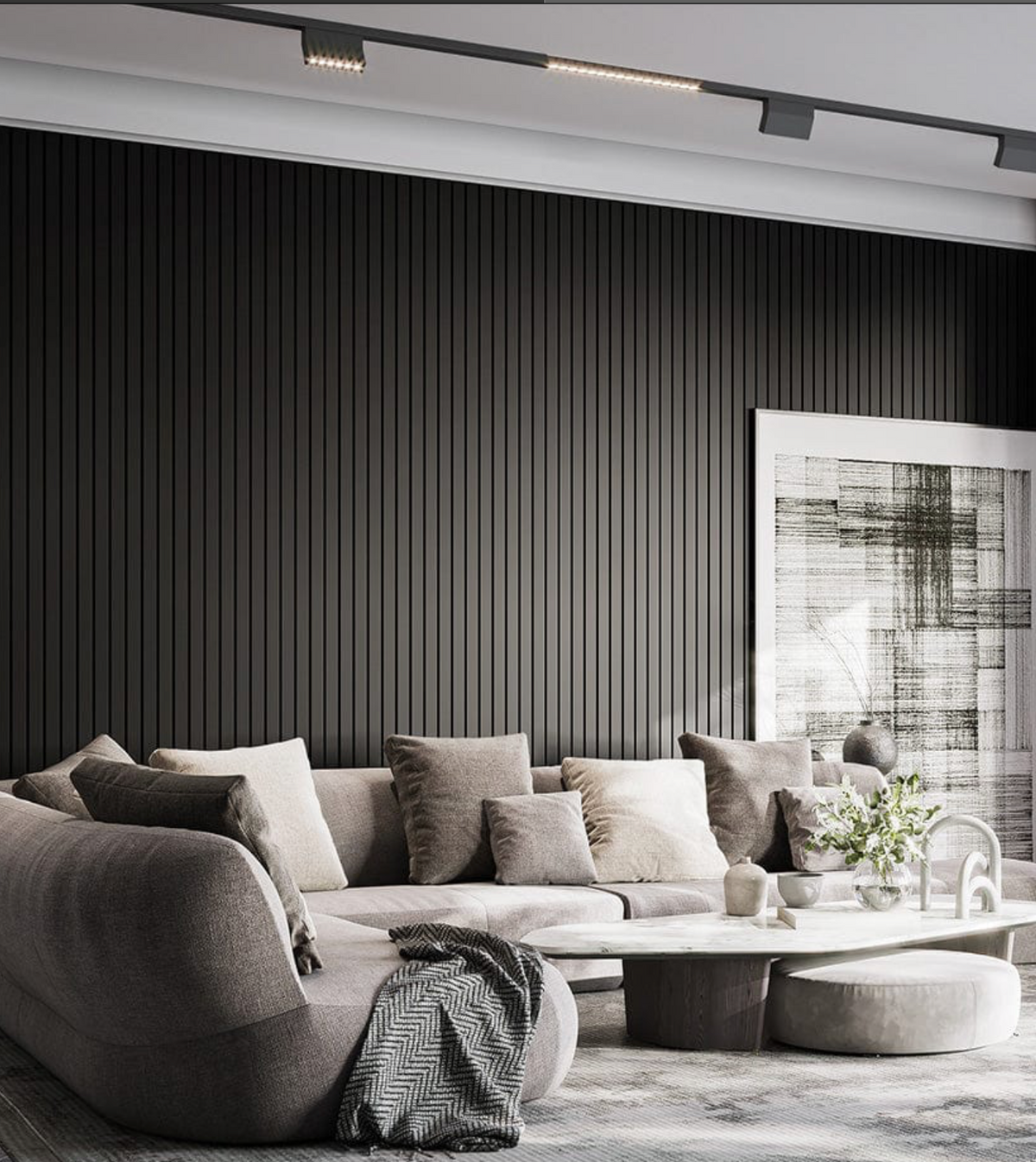 Slatpanel Luxe Blue Wide Slat Wall Panel