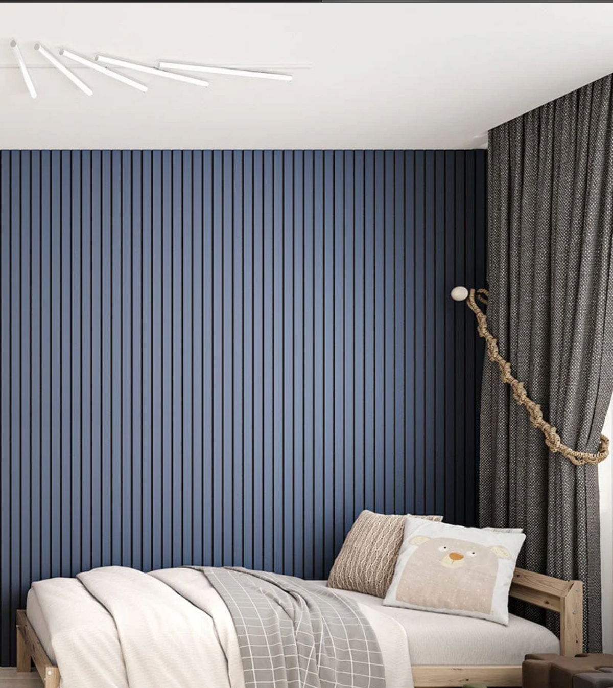 Slatpanel Luxe Blue Wide Slat Wall Panel