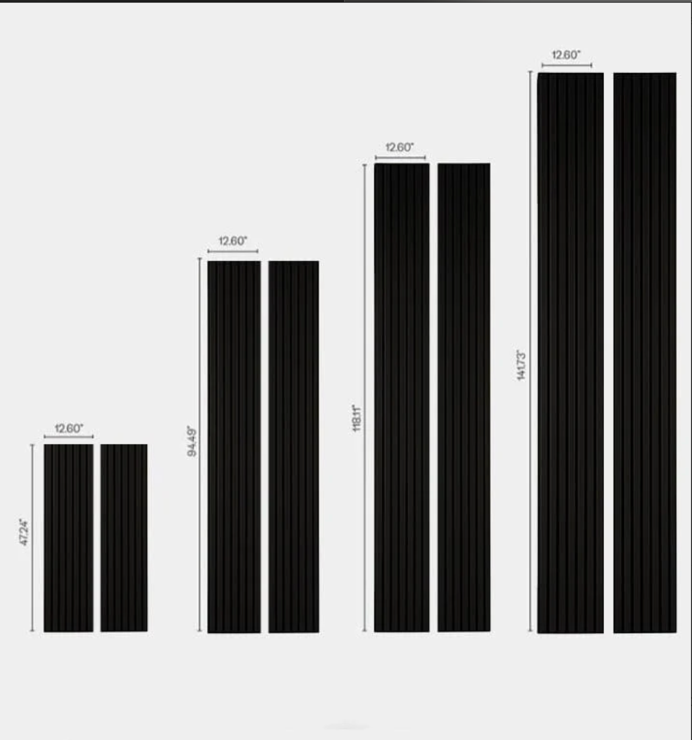 Matte Acoustic Slat Wall Panels