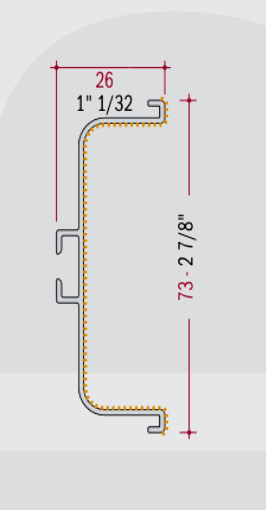 GOLA “C” Aluminum Profile System – 10′ Length (10 units)