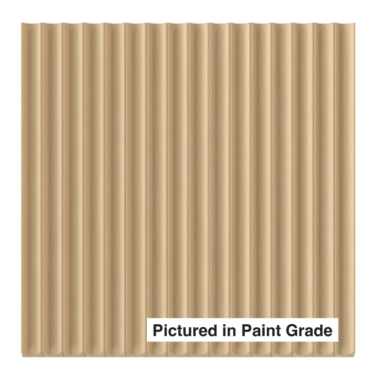 Cove-Cut Tambour Wall Panels- 5/8"