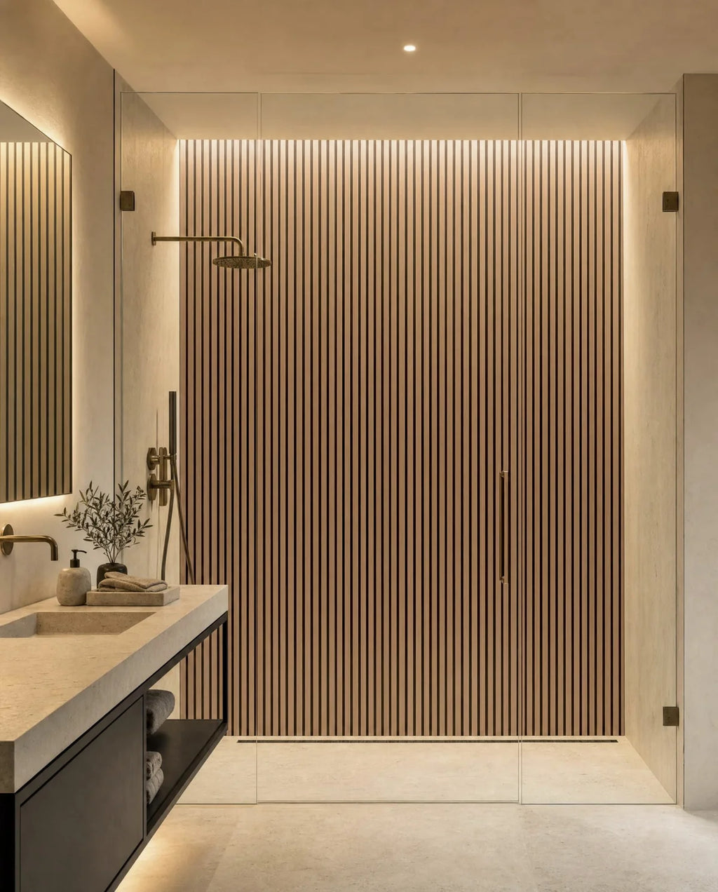 Slatpanel Hydro White Waterproof Wall Panels