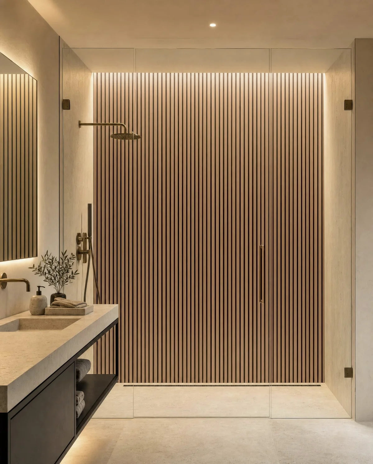 Slatpanel Hydro White Waterproof Wall Panels