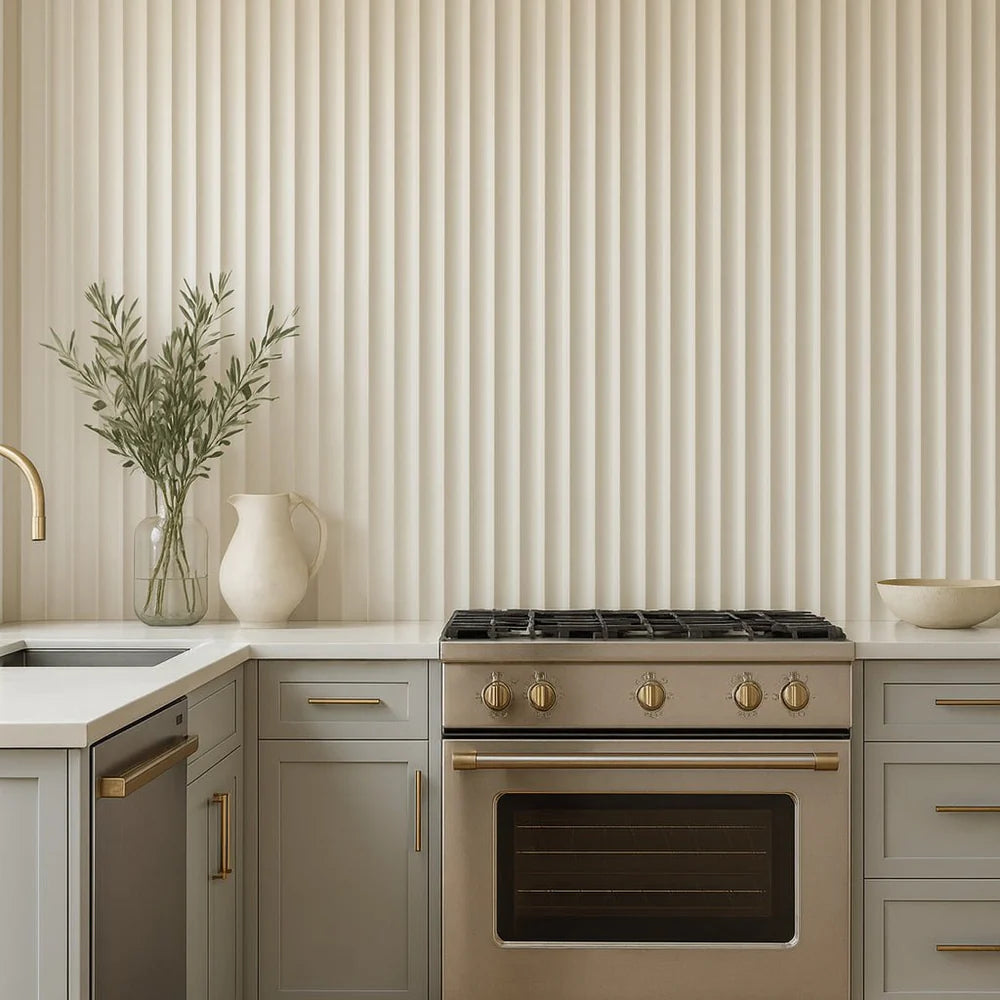 Ridge Paint-Ready Fluted Wall Panels (4 Panels)