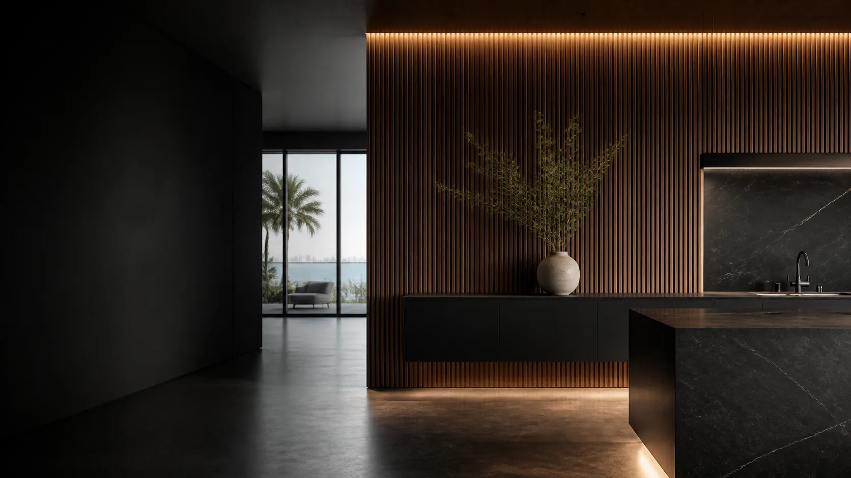 Architectural material installation